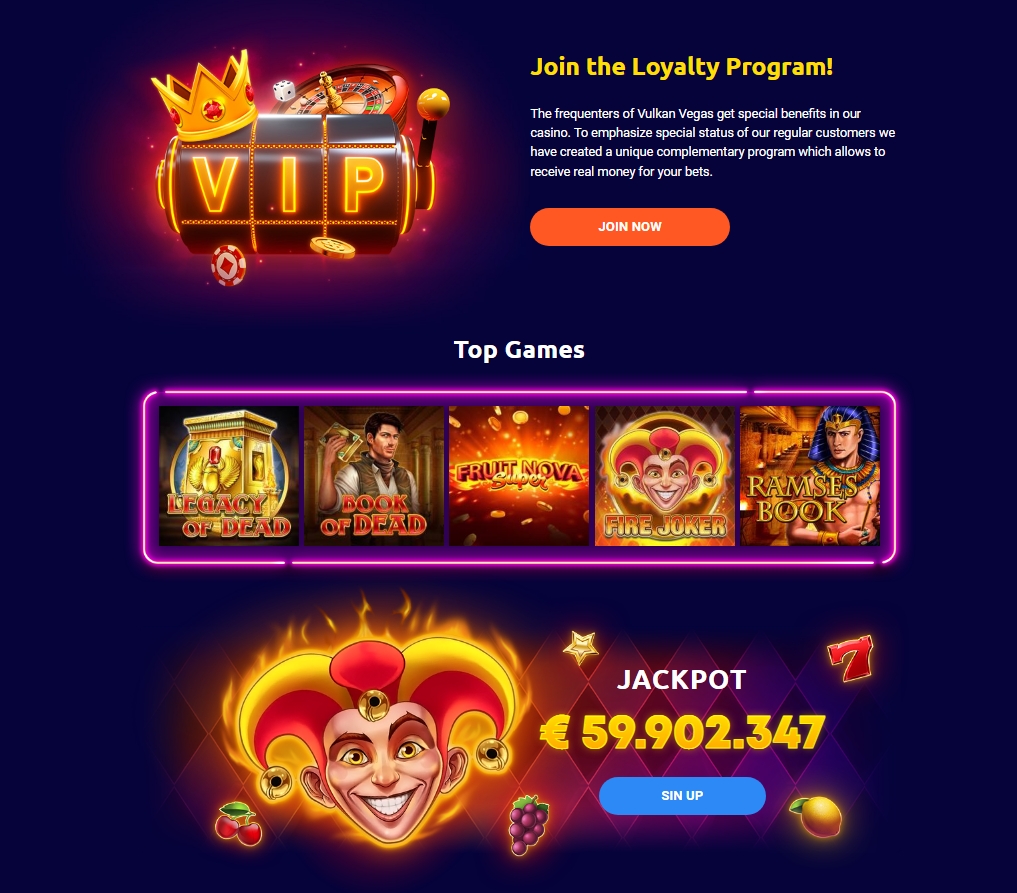 Vulkan Vegas Loyalty Program